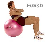 Image 2 - Abdominal Crunch on Sissel Exercise Ball  