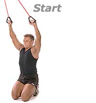 Kneeling Lat Pull-Down with Sissel Fit Tube (secured with Door-Attachment)