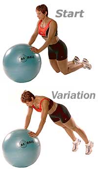 Image 1 - Kneeling Push-Ups on Sissel Exercise Ball