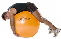 Low Back Stretch over Sissel Exercise Ball