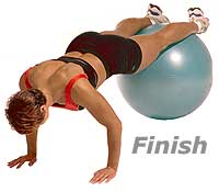 Image 2 - Push-Ups with Feet on Sissel Exercise Ball (Level 2)  