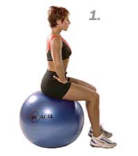 Seated Lumbar Mobility Stretch with Sissel Exercise Ball