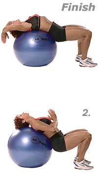 Image 2 - Supine Abdominal Stretch with Sissel Exercise Ball
