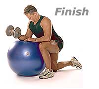 Image 2 - Dumbbell Wrist Curls and Extensions on Sissel Swiss Ball Pro